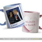 Par De Canecas Love Com Foto E Nomes