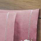 Par De Fronhas King 50x90cm Percal Rosê