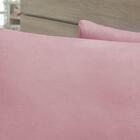 Par De Fronhas King 50x90cm Percal Rosê