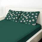 Par De Fronhas Tecebem Malha Estampada Margarida Com Viés Pre