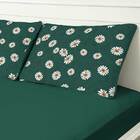 Par De Fronhas Tecebem Malha Estampada Margarida Com Viés Pre