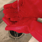 Par de luvas para limpeza vermelha Mozcada