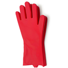 Par de luvas para limpeza vermelha Mozcada