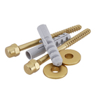 Par de Parafusos para Vaso Sanitário e Bidê Bucha 10 Gold Fani