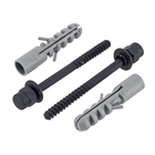 Par de Parafusos para Vaso Sanitário e Bidê Bucha 10 Preto Fosco Fani