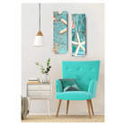 Par De Quadros 20x60  Estrela Do Mar Azul