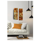 Par De Quadros 20x60  Folhas Terra