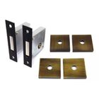 Par De Travas Tetra Zamac 11500 Roseta Quadrada Bronze Oxidado