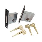 Par De Travas Tetra Zamac 11500 Roseta Quadrada Bronze Oxidado