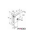 Par De Travas Tetra Zamac 11500 Roseta Quadrada Preto