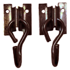 Par Gancho Aço Reforçado P/ Rede Descanso Com Parafuso Bucha