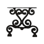 Par Pé De Banco Churrasqueira Em Ferro Fundido 37x38cm