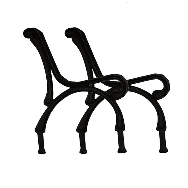 Par Pé De Banco Praça De Jardim Gigante Em Ferro Fundido