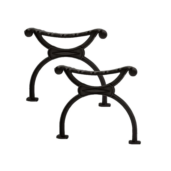 Par Pé De Banco Praça Jardim Banqueta Bola Em Ferro Fundido