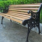 Par Pé De Banco Praça Jardim Decoração Inglês Ferro Fundido