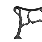 Par Pé De Banco Praça Jardim Decoração Raiz Ferro Fundido