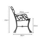 Par Pé De Banco Praça Jardim Francês Infantil Baby Ferro