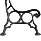 Par Pé De Banco Praça Jardim S12 Réguas Em Ferro Fundido