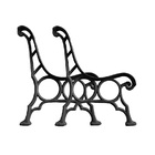 Par Pé De Banco Praça Jardim S12 Réguas Em Ferro Fundido