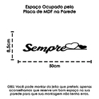 Para Todo Sempre Palavra Decorativa Deparede Mdf Corte Laser