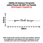 Para Todo Sempre Palavra Decorativa Deparede Mdf Corte Laser