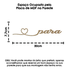 Para Todo Sempre Palavra Decorativa Deparede Mdf Corte Laser