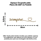 Para Todo Sempre Palavra Decorativa Deparede Mdf Corte Laser