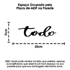 Para Todo Sempre Palavra Decorativa Deparede Mdf Corte Laser