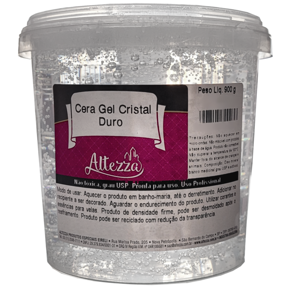 Parafina Gel Cristal Dura Kit 1 Altezza 900gr = 1,10 Litros