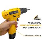 Parafusadeira 12v Portátil Bateria De Lítio 1.3ah Bivolt Mand