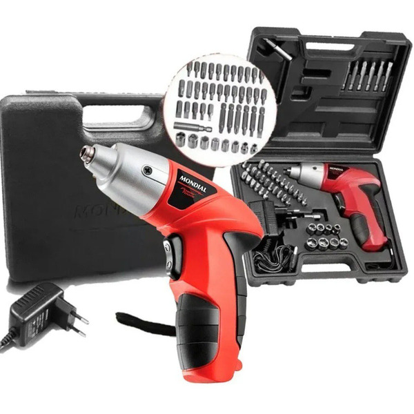 Parafusadeira Bateria 4,8v Bivolt C/ Maleta Fpf-05m Mondial