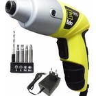 Parafusadeira Bateria Bivolt Lanterna + Bits Broca Fenda 4.8