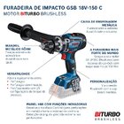 Parafusadeira Bosch Gsb 18v-150 Sem Baterias E Caregador