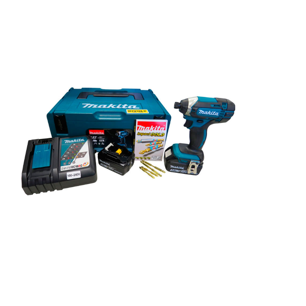 Parafusadeira De Impacto A Bateria 18v Makita Dtd152rfj1