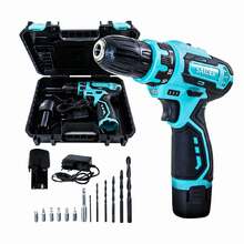 Parafusadeira E Furadeira 10mm Elétrica S/ Fio 12v 21nm Saide