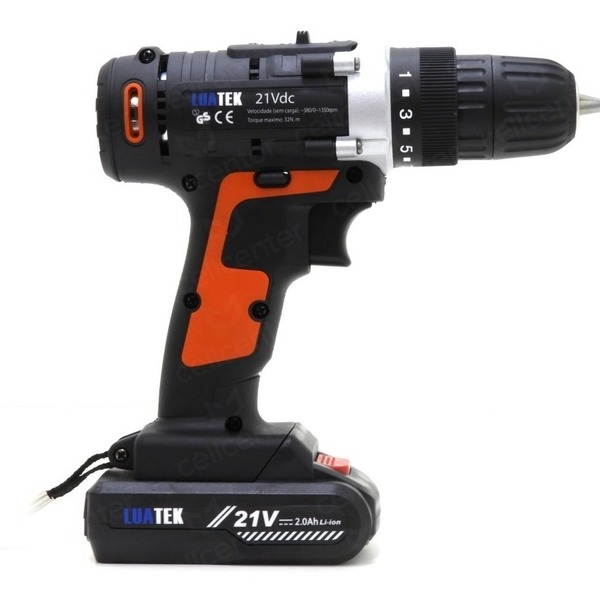 Parafusadeira E Furadeira 1350rpm 21v Bateria Bivolt- Lwj201