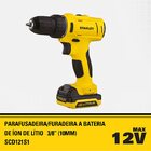 Parafusadeira E Furadeira 3/8 12 V Bivolt Max Íon De Lítio St