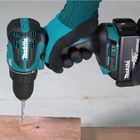 Parafusadeira e Furadeira de Impacto Makita DHP490WVE a Bateria Motor Brushless 18V 1/2"
