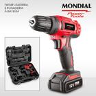 Parafusadeira E Furadeira Mondial Bateria Lítio Bivolt Fpf07