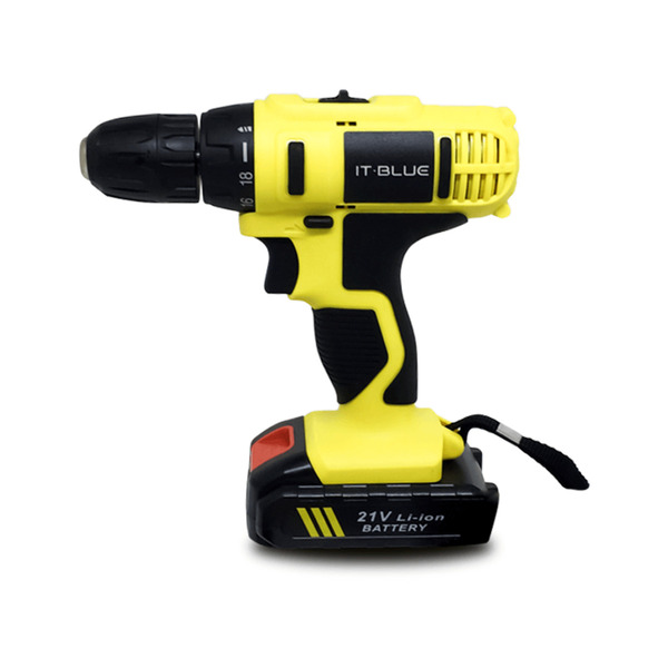 Parafusadeira Furadeira 21v It-blue Le-1969 + 2 Baterias