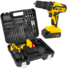 Parafusadeira Furadeira À Bateria 12v Com Imp Kit Com 74 Peç