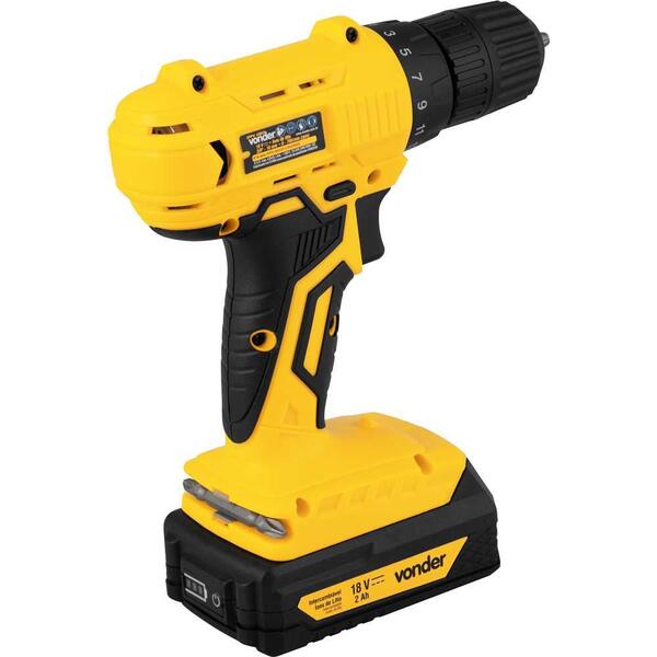 Parafusadeira Furadeira À Bateria 3/8'' 18v Ipfv1852 Vonder
