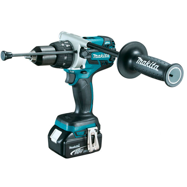 Parafusadeira Furadeira A Bateria 5.0ah 18v Makita Dhp481rte