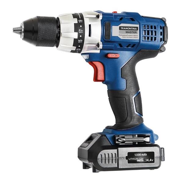 Parafusadeira Furadeira Bateria Ions De Litio 14,4v Motor Com
