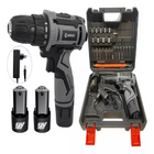 Parafusadeira Furadeira Elétrica S/fio Bivolt 12v 2 Baterias