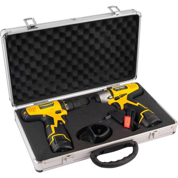 Parafusadeira Furadeira Pfv010 + Parafusadeira De Impacto Pbv