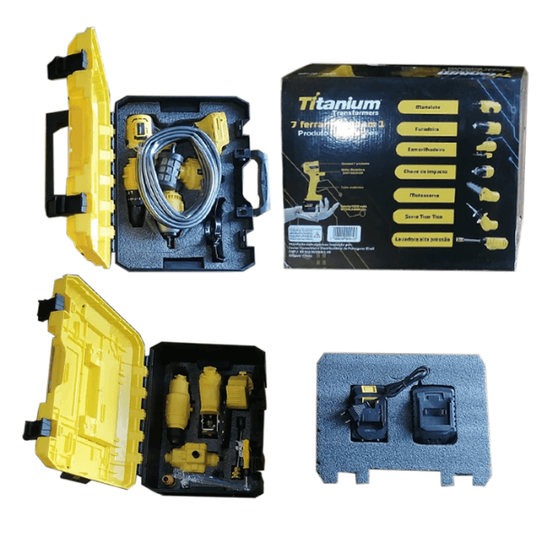 Parafusadeira Multifuncional (7 Em 1) - Bateria 21v Bivolt