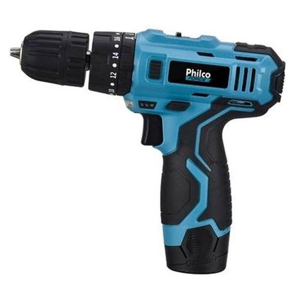 Parafusadeira Philco 12v 1500rpm Ppf03 Azul Preto Bivolt