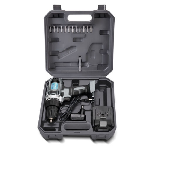 Parafusadeira Tramontina 16 Peças Cinza - 12 Volts