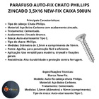 Parafuso 3,5x16 Cabeca Chata Phillips A/a - Caixa C/500 Un